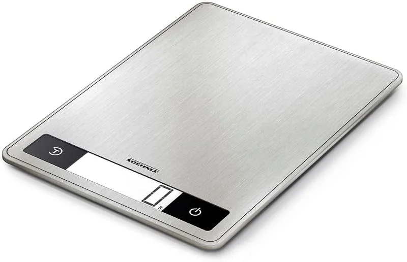 Soehnle Page Profi 200 Bilancia pesa alimenti digitale, Bilancia da cucina da 1 g a 15 kg compatta ed elegante, Bilancia cucina digitale, grigio — Kök & Hushåll