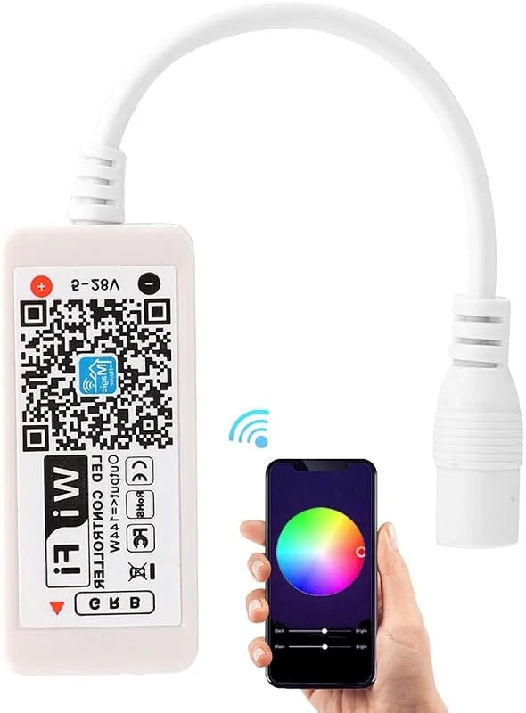Ymiko RGB- och LED-ljuslist, trådlös, smart kontroll, ljusremsa, Magic Home App, WiFi-kontroll, fungerar med Android 4.3, IOS7.0 — Smart belysning