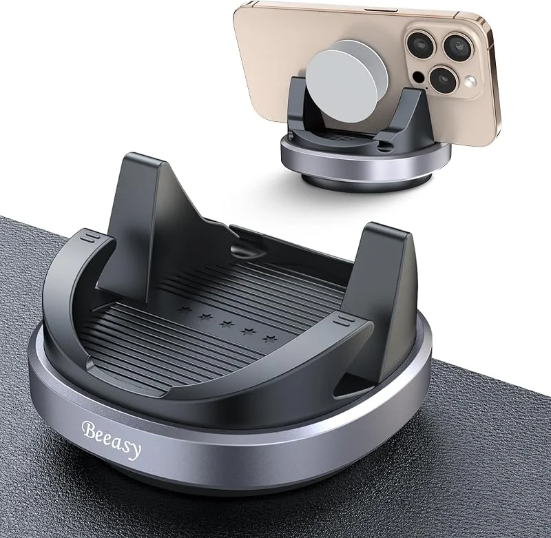 Beeasy Biltelefonhållare för instrumentbräda, 360° rotation biltelefonhållare, halkfri silikon, universell biltelefonhållare för iPhone Samsung Xiaomi Nokia OPPO Google Smartphone — Mobil och surfplatta