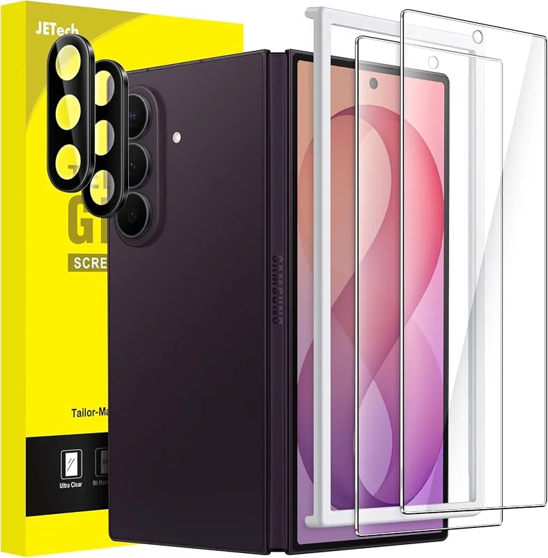 JETech Skärmskydd för Galaxy Z Fold 8 Ultra, Z Fold 7, 2+2-Pack — Mobil och surfplatta