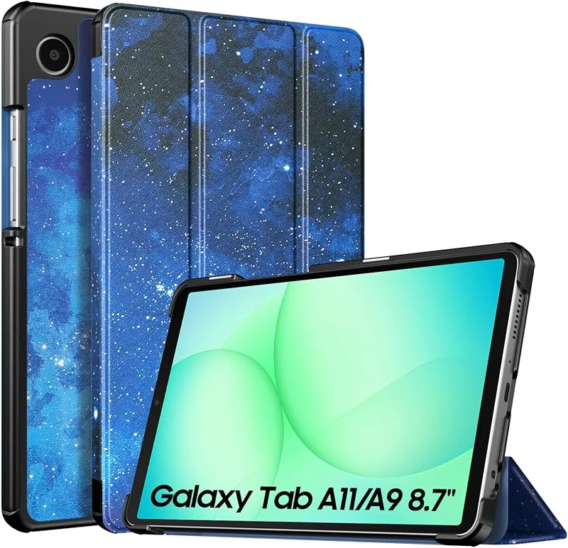TiMOVO Fodral för Galaxy Tab A11, A9 8, 7 tum, Blue Starry Sky — Mobil och surfplatta