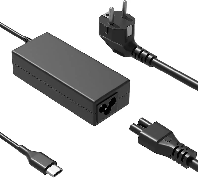 Chromebook laddare USB Type C 45W kompatibel med Lenovo Acer HP Dell Asus Samsung Google Pixel Huawei Chromebook Matebook bärbar dator Nätadapter — Mobil och surfplatta