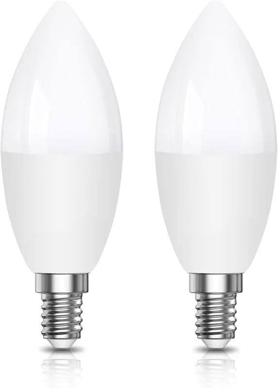 Klarlight LED skymningsljus sensor glödlampa 5 W E14 450 lm bil en av glödlampa för inomhus utomhus gård veranda garage trädgård varmvit 2700 K förpackning med 2 — Smart belysning