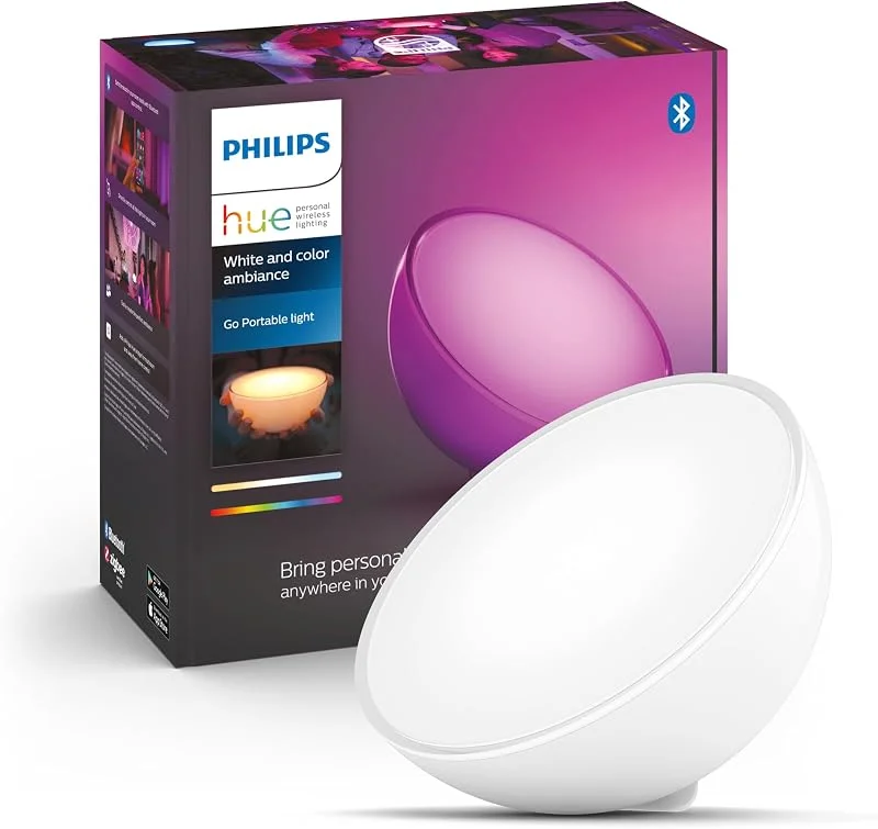 Philips Hue Go Accent Bärbar Bordslampa, Vit — Smarta hem