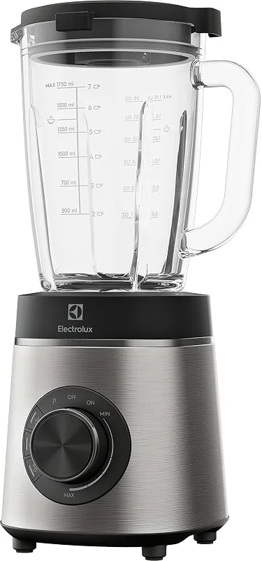 Electrolux Blender Explore 6 E6TB1-6ST, Gör goda smoothies, soppor eller krossa is enkelt, Extra kraftfull mixer på 1400 W Med pulsfunktion, Stor glaskanna på 1, 75 Liter, Rostfritt stål — Kök & Hushåll