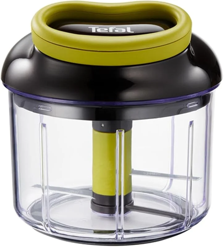 Tefal Ingenio 5-Second-Chopper K1320404, Svart, Grön, Manuell Hackare, 900 ml, Hackar Grönsaker, Lök, Frukt, Nötter, Kött — Kök & Hushåll