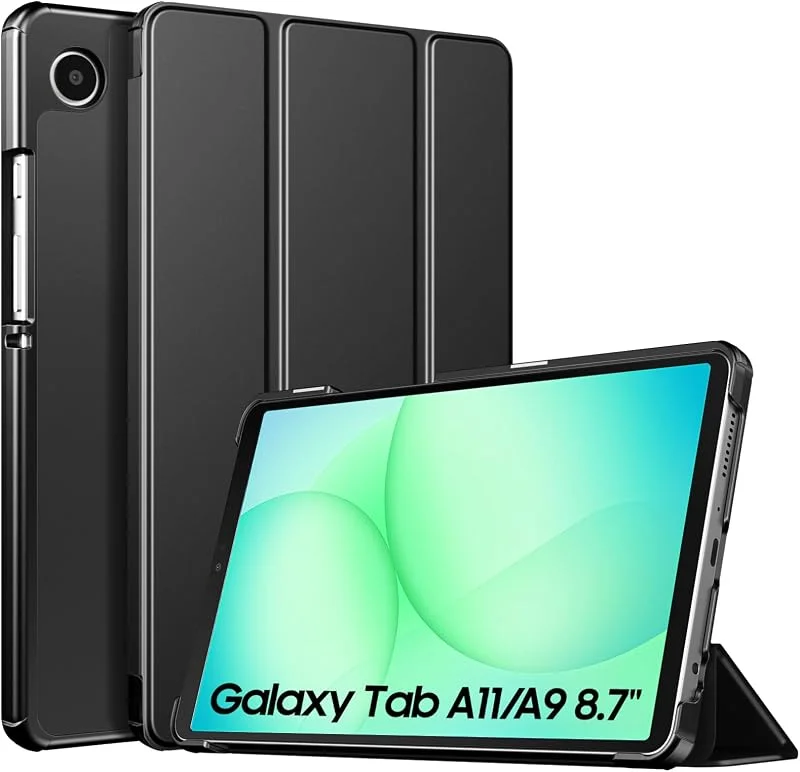 TiMOVO Fodral för Galaxy Tab A11, A9 8, 7 tum, Black — Mobil och surfplatta