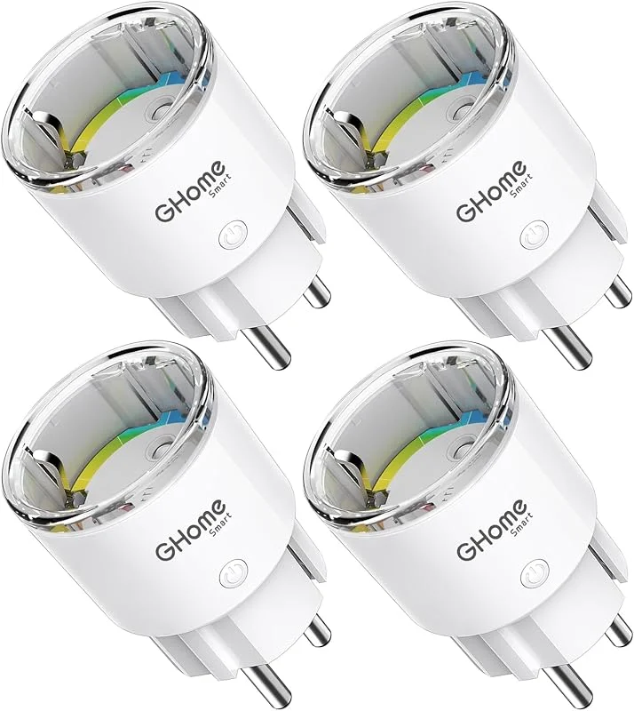 GHome Smart EP2-4 Mini-uttag, Vit, 4 Stycken — Smarta hem