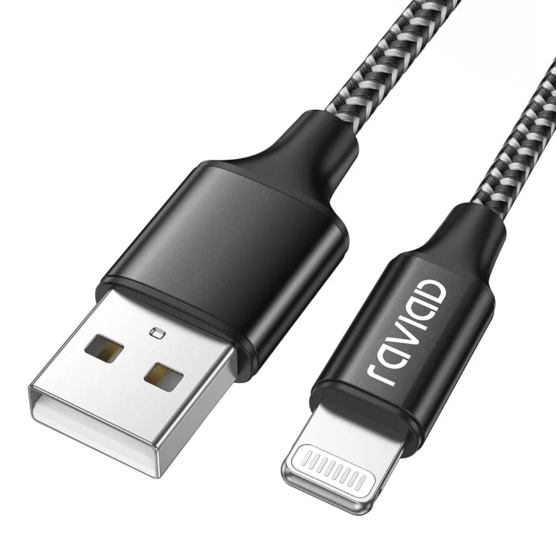 RAVIAD iPhone laddningskabel 1 m (3, 3 fot) [MFi-certifierad] USB till — Mobil och surfplatta