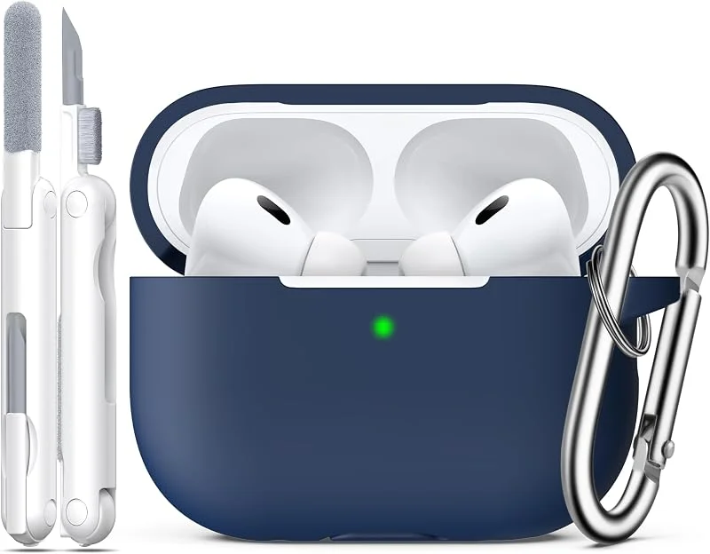 R-fun for AirPods Pro 2 Case Soft Silicone -Midnight Blue — Mobil och surfplatta