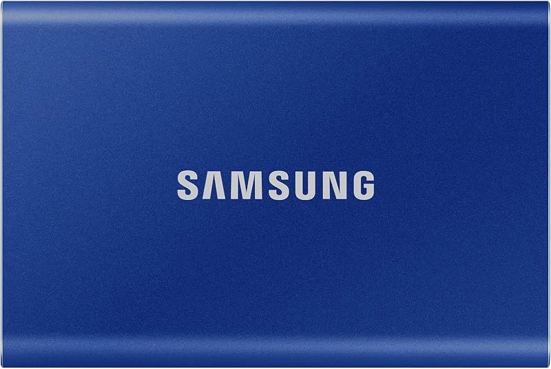 Samsung T7 Portable SSD - 1 TB - USB 3.2 Gen.2 External SSD Indigo Blue (MU-PC1T0H, WW) — Datortillbehör