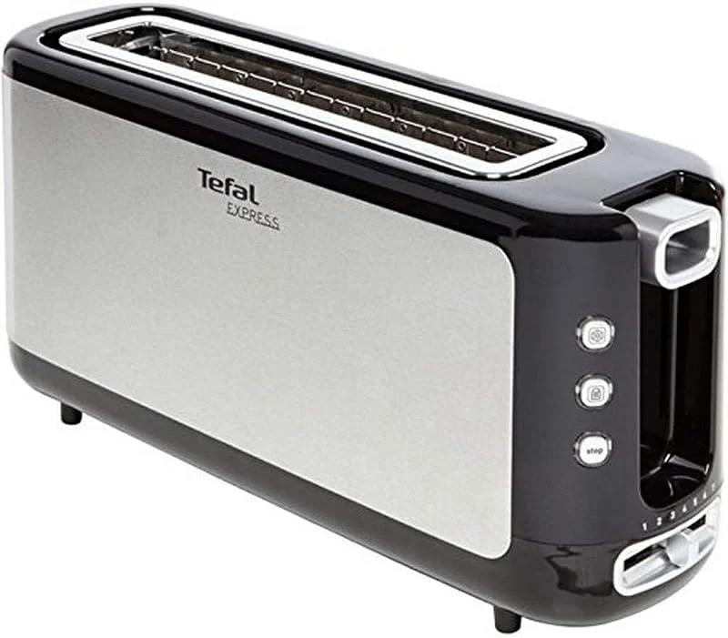 Tefal TL365ETR Brödrost Express 37 x 18 x 10 cm, rostfritt stål, svart — Kök & Hushåll