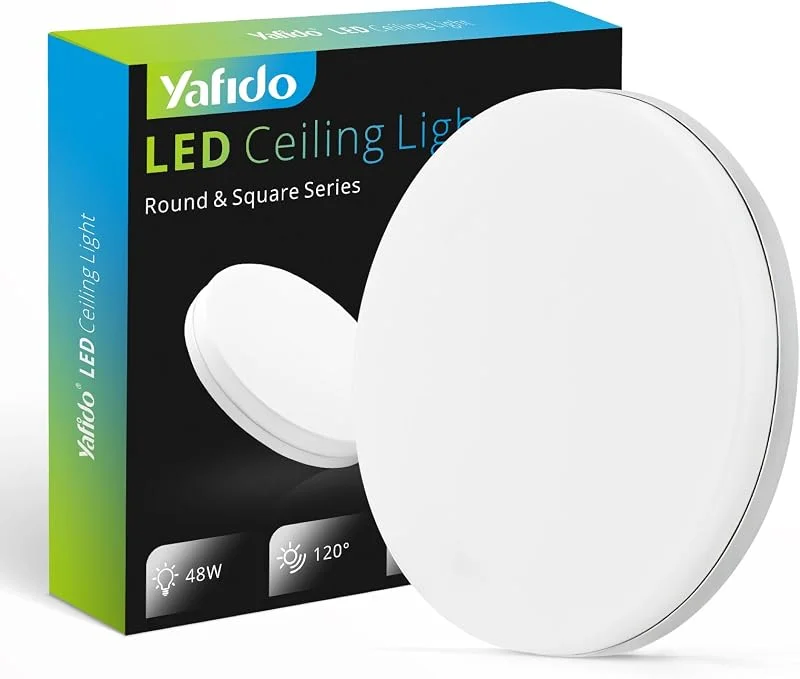 Yafido LED Taklampa Ultratunn 48W 4320lm Takljus Takbelysning 3000K Varm vit LED Belysning för Sovrum Korridor Balkong Hall Ø30cm — Smart belysning