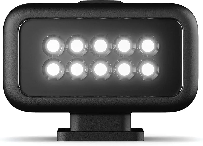 Light Mod – kompakt uppladdningsbar vattentät USB-C LED-lampa – officiellt GoPro-tillbehör — Portabel digital och ljud
