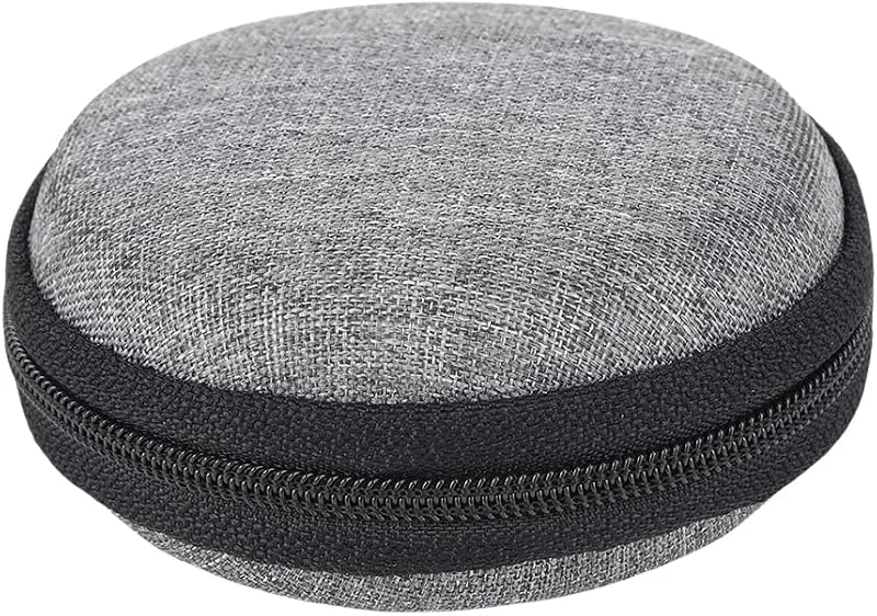 HARD DATA KABEL Organisator Bock SUCKSOFTIC MINI TECH GADGETS PORTABLE CASE MED MESH POCKY EARPUDS Hörlurar Bärande Case Storage Organizer Box Container för AirPod Earphone, Charging Cab (Rotun — Mobil och surfplatta