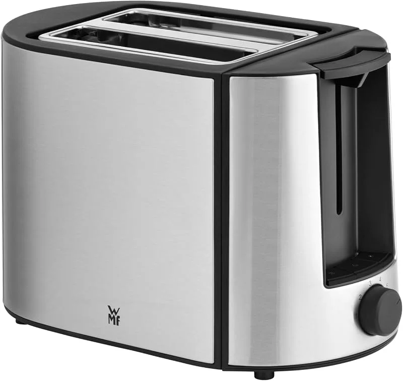 WMF 0414130011 Bueno Pro Brödrost 2-Skivor 6 Rostnivåer Upplysta Funktionsknappar Insats För Bullar Smulbricka 900 W — Kök & Hushåll