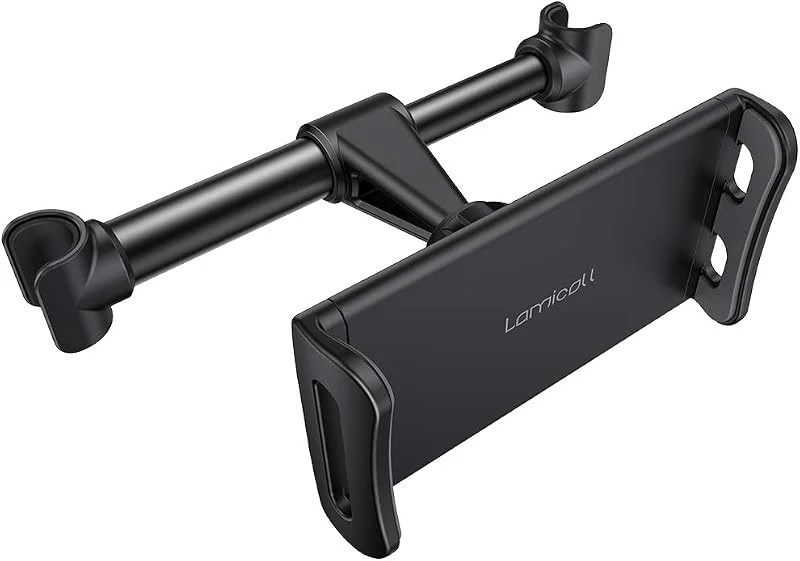Lamicall Hållare för Bilsurfplatta, Fäste för Nackstöd - Universell 360 Roterande Bilstolstativ för 4, 7-11 tums Surfplattor, iPad Pro 9.7, 10.5, iPad Air mini 2 3 4, iPhone, Switch, andra Surfplattor — Mobil och surfplatta