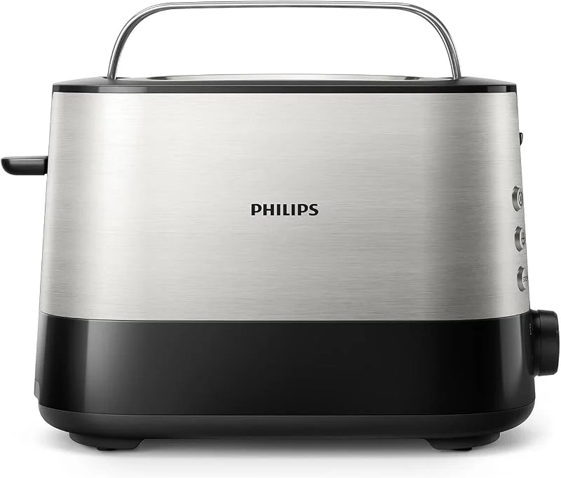 Philips Brödrost, 2 fack, 7 inställningar, Svart — Kök & Hushåll
