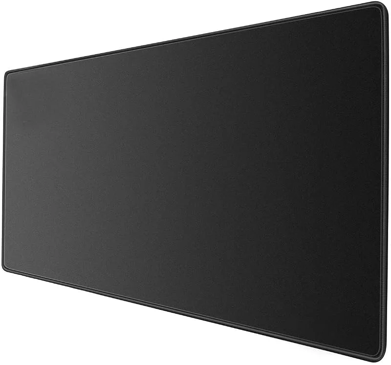 RGB spelmusmatta 90 x 40 cm, musmatta med gummihastighet med LED-belysningskant, kompatibel med alla mussensorer, halkfri stor spelskrivbordsmatta – svart — Datortillbehör