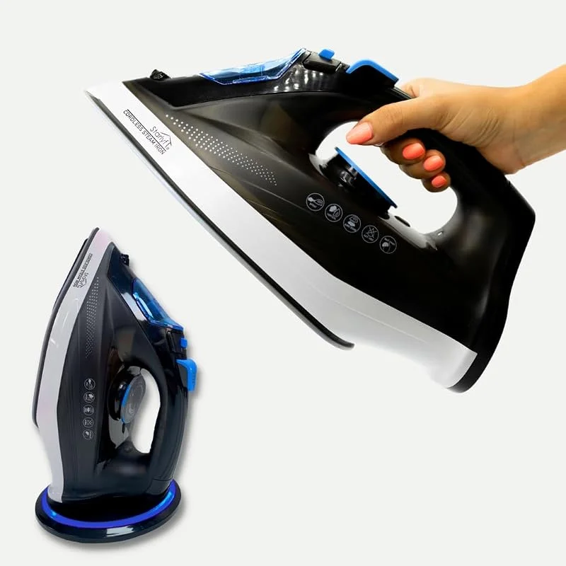 STARLYF Trådlös ångstrykjärn Steam Iron, 2400 W. Snabb uppvärmning, keramisk platta, alla tyger, lätt, torr ånga — Hushållselektronik
