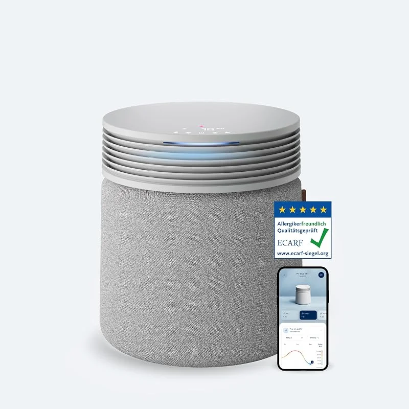 BLUEAIR Blue Signature Stor Luftrenare – Ultratyst smart luftrening för stora utrymmen upp till 154 m², Avancerad HEPASilent™-teknik, Avlägsnar allergener, husdjursmjäll, rök, damm och mögel — Hushållselektronik