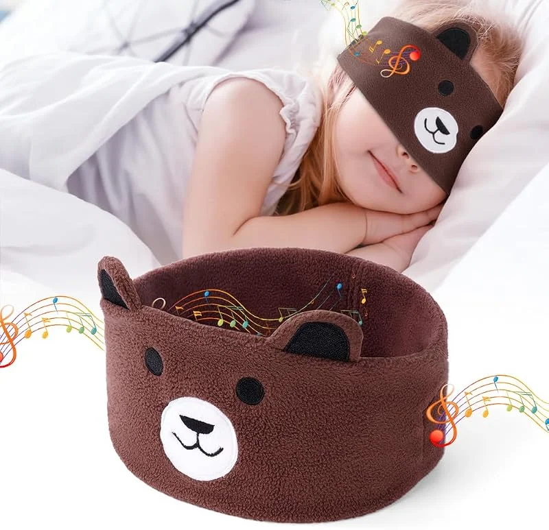 OFFCUP Sömnhörlurar, Owl Headband Headset, Mjukt Bluetooth Headset Hi-Fi Stereo Super Bass Musikhörlurar för män Kvinnor Kontorstupplur Travel Yoga Workout Meditation (Blå) — Hörlurar och ljud