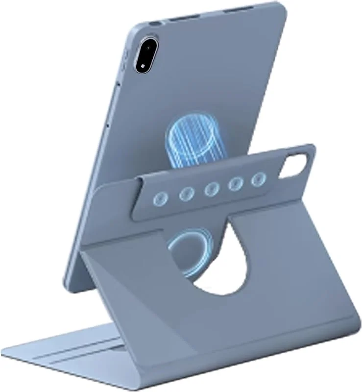 zZjoOoj fodral för OnePlus Pad 3 13, 2 tum surfplattefodral, 360° vridbar magnetiskt uppdelbart skyddsfodral, automatisk sömn, vakna, justerbart stativ – blå — Mobil och surfplatta