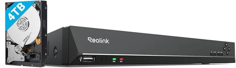 Reolink NVR PoE 16CH med 4TB Hårddisk, RLN16-410 — Smarta hem