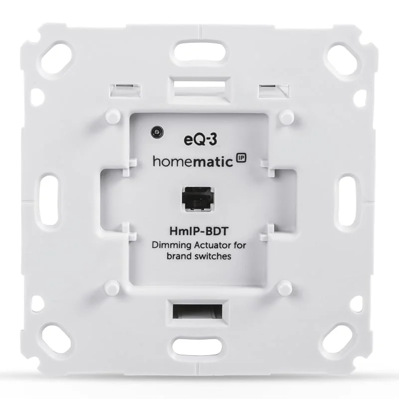 Homematic IP smart home dimmor för märkesbrytare – fasavsnitt, fasavsnittsdimmer för dimbara lampor och även för de flesta dimbara (!) LED-lampor, 143166A0 — Smarta hem