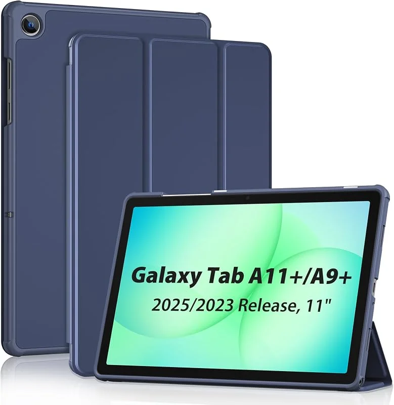 ProCase Skyddsfodral för Samsung Galaxy Tab A11 Plus 2025, Tab A9 Plus, Omslag SM-X230, X235, X236, X238 Automatiskt Vakna, Sov - Marin — Mobil och surfplatta